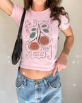 Illustrated Fig Baby Tee