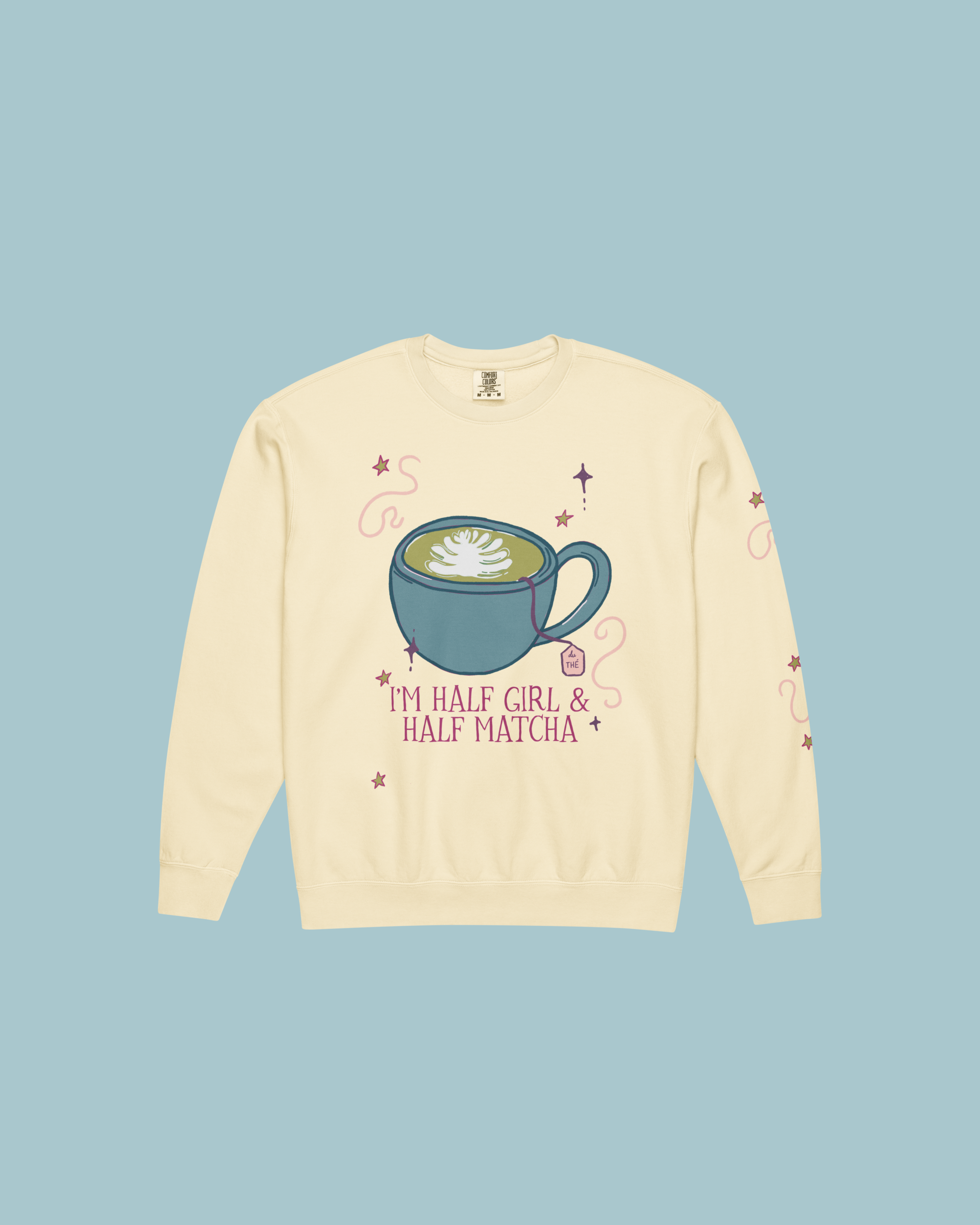 I Am Half Girl and Half Tea Crewneck