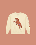 Ivory Fire Horse Comfort Colors Crewneck