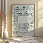 North Dakota Art Print