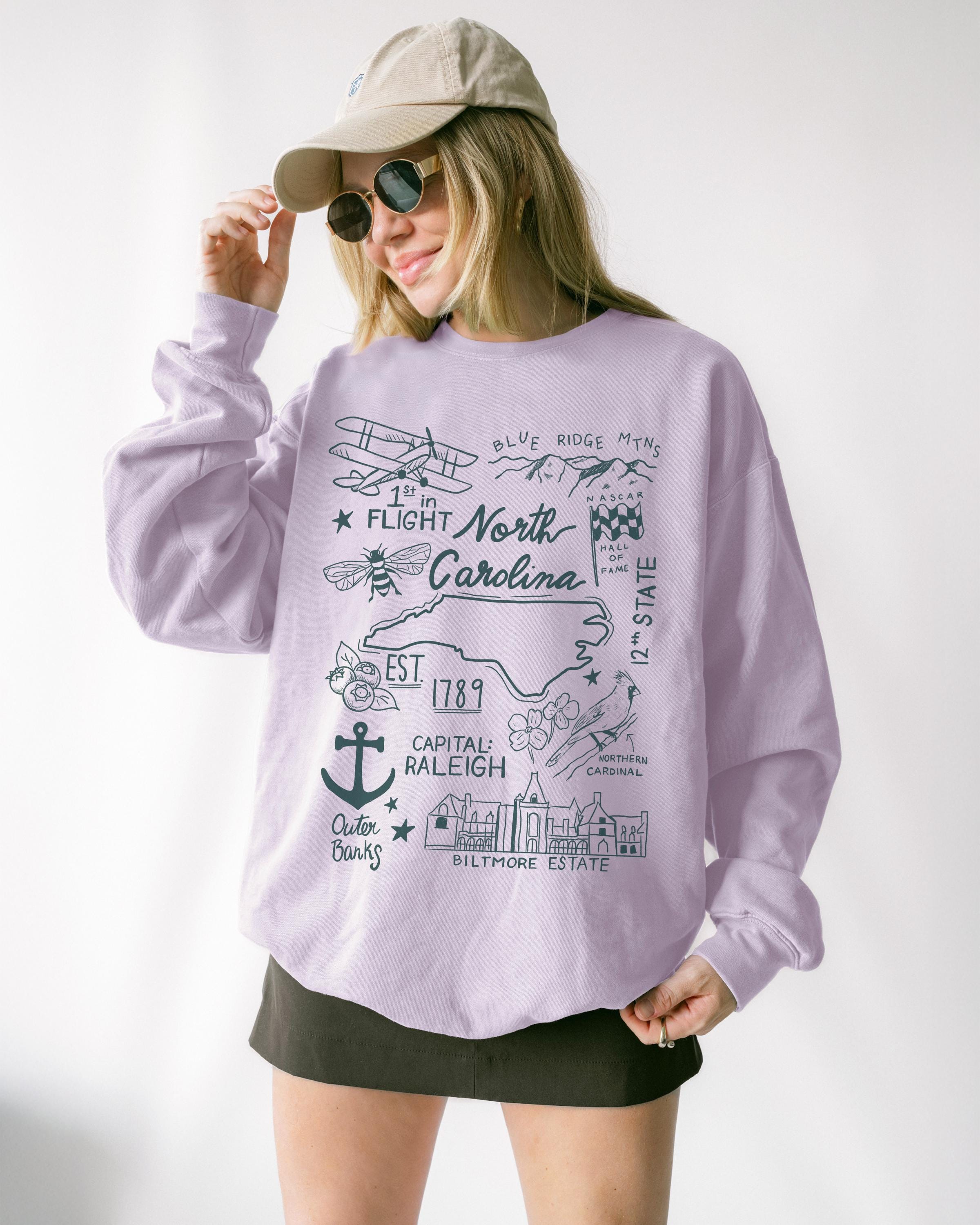 North Carolina Orchid Crewneck Sweatshirt