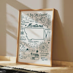 Montana State Art Print