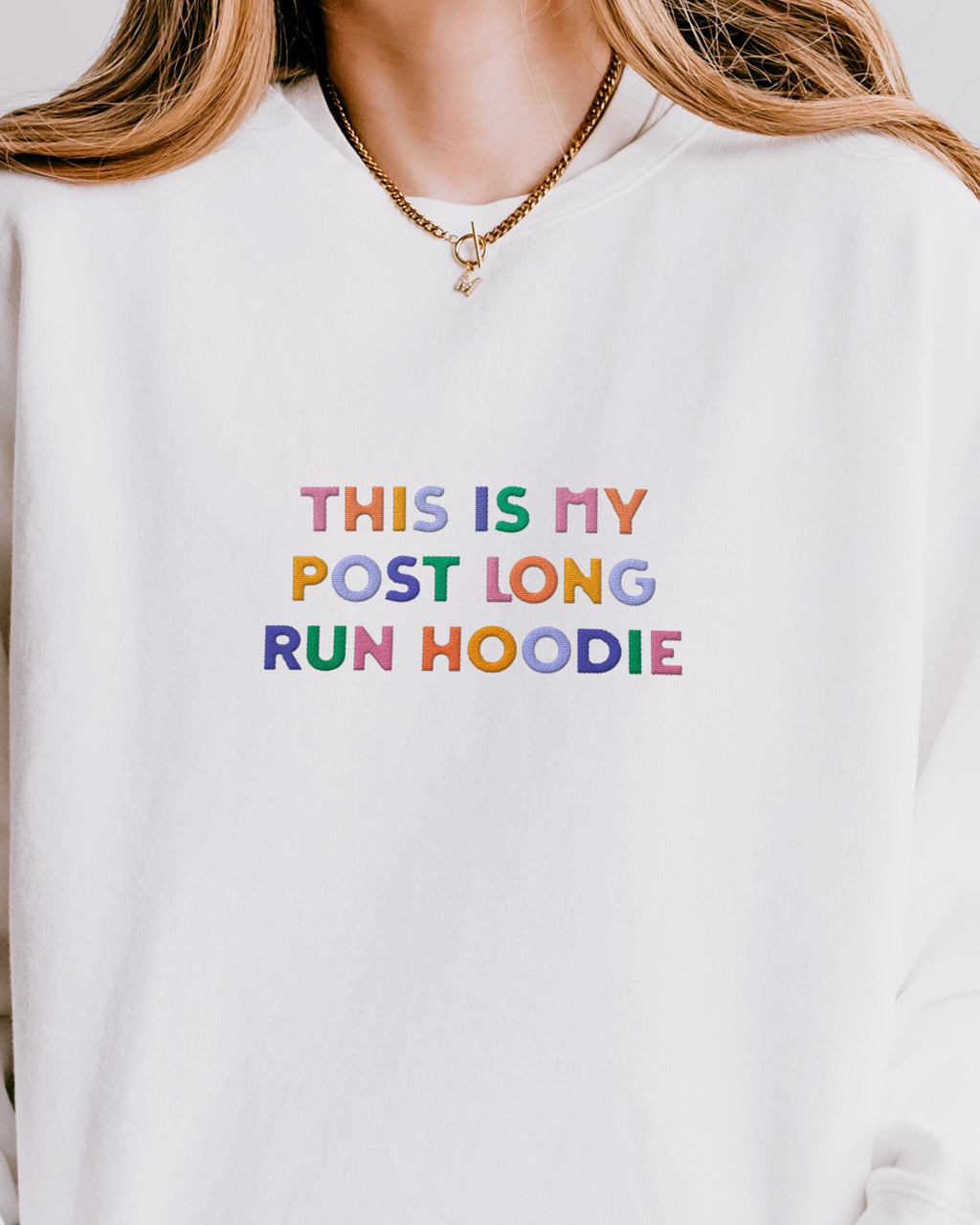Embroidered Runner Sweatshirt