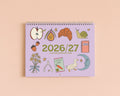 2026/27 Whimsical Doodle Artistic Wall Calendar