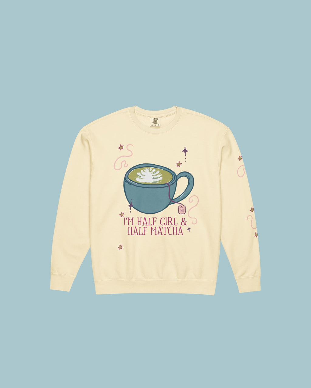 I Am Half Girl and Half Tea Crewneck