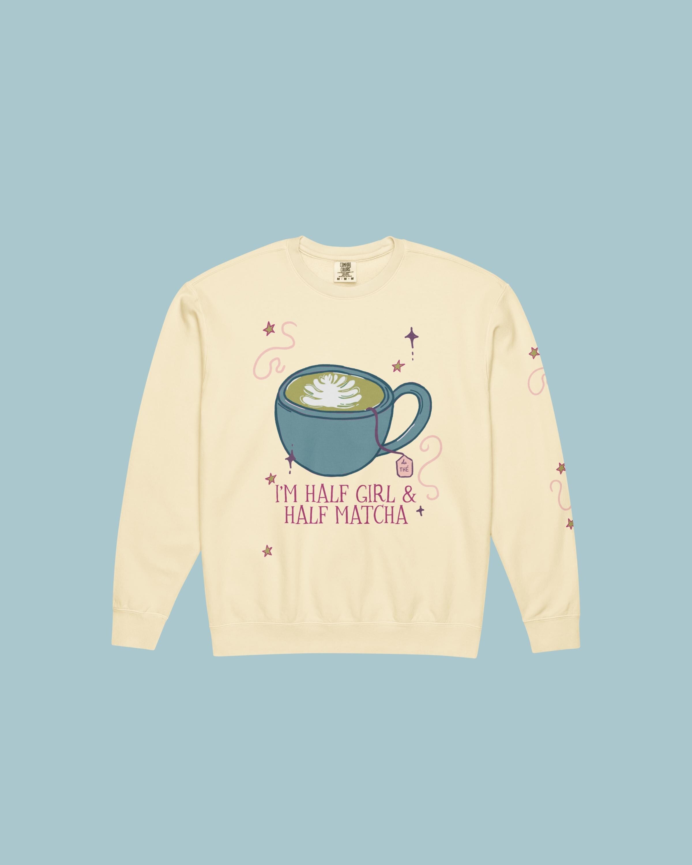 I Am Half Girl and Half Tea Crewneck