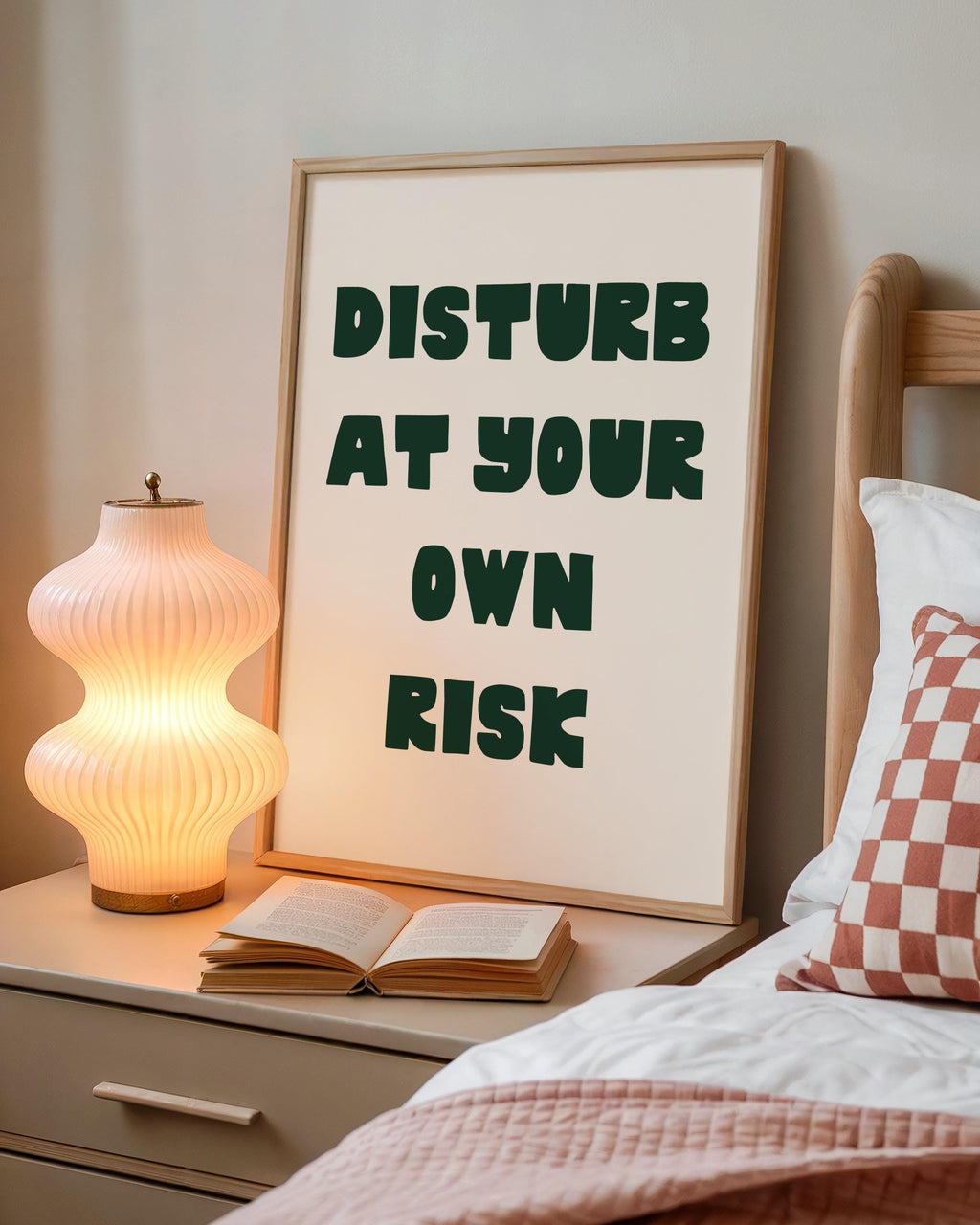 Disturb At Your Own Risk Art Print