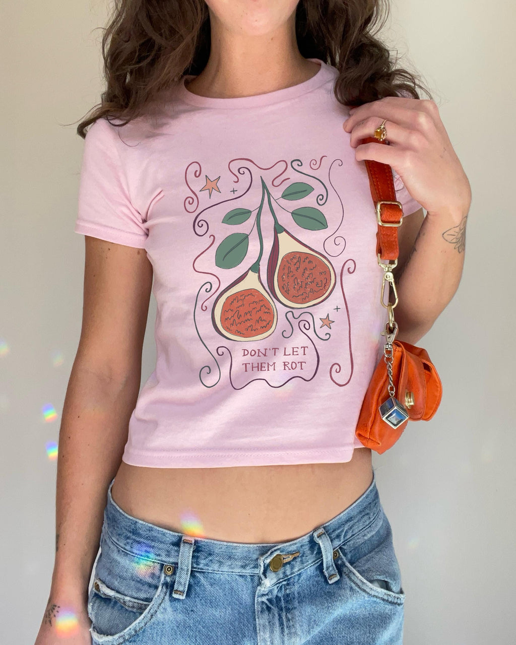 Illustrated Fig Baby Tee