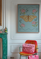 Set of 3 Whimsical Butterfly Prints – Unframed Wall Art