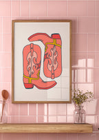 Cowgirl Boots Art Prints
