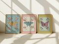 Set of 3 Whimsical Butterfly Prints – Unframed Wall Art
