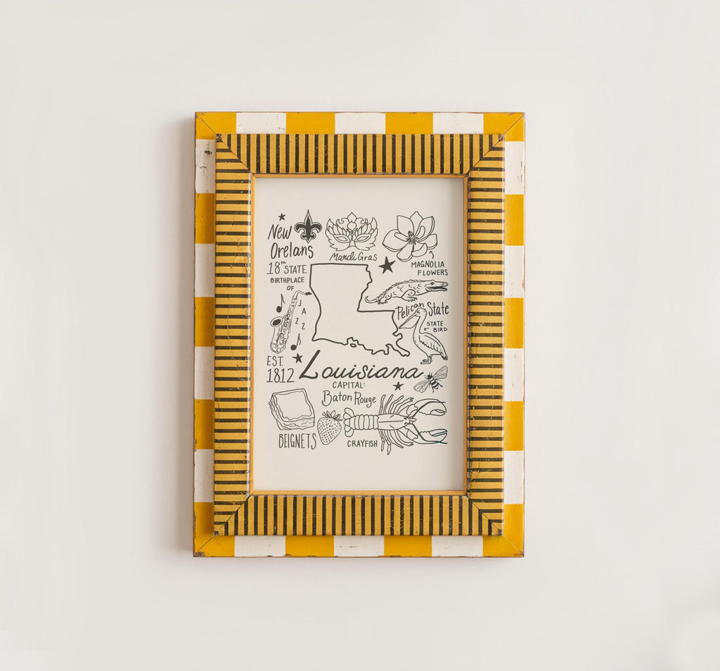 Louisiana State Art Print