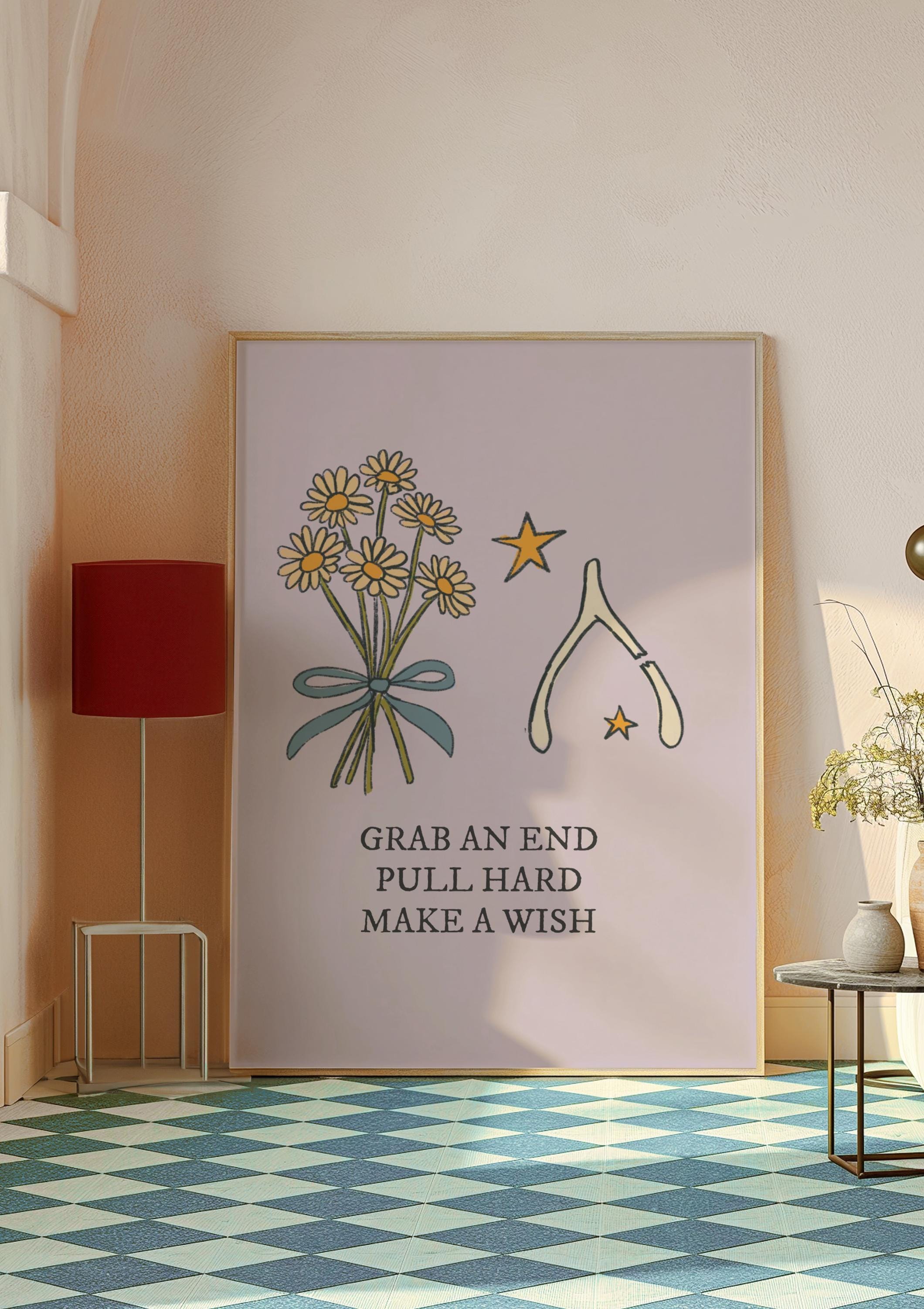 Wishbone Illustrated Art Print