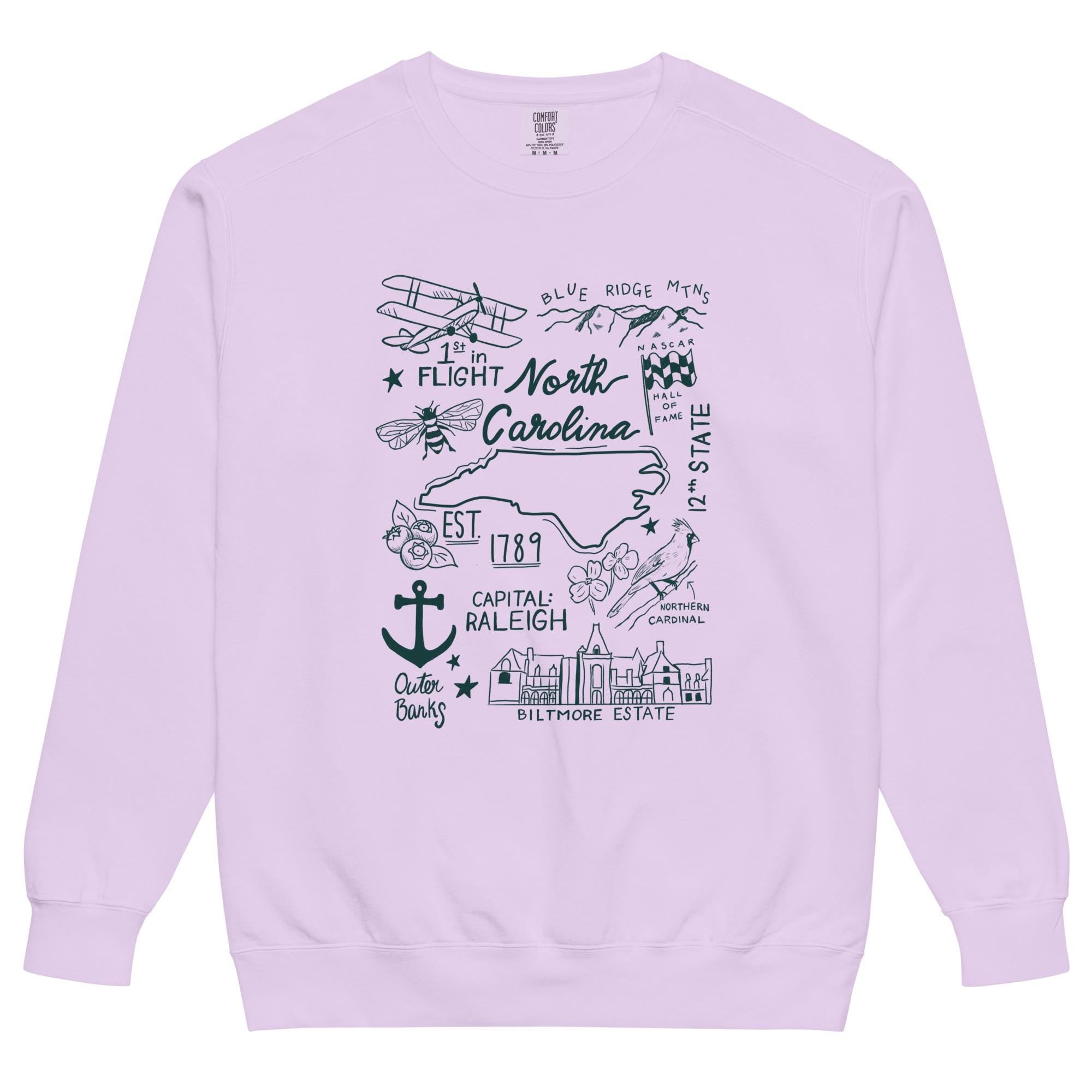North Carolina Orchid Crewneck Sweatshirt