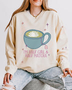 I Am Half Girl and Half Tea Crewneck