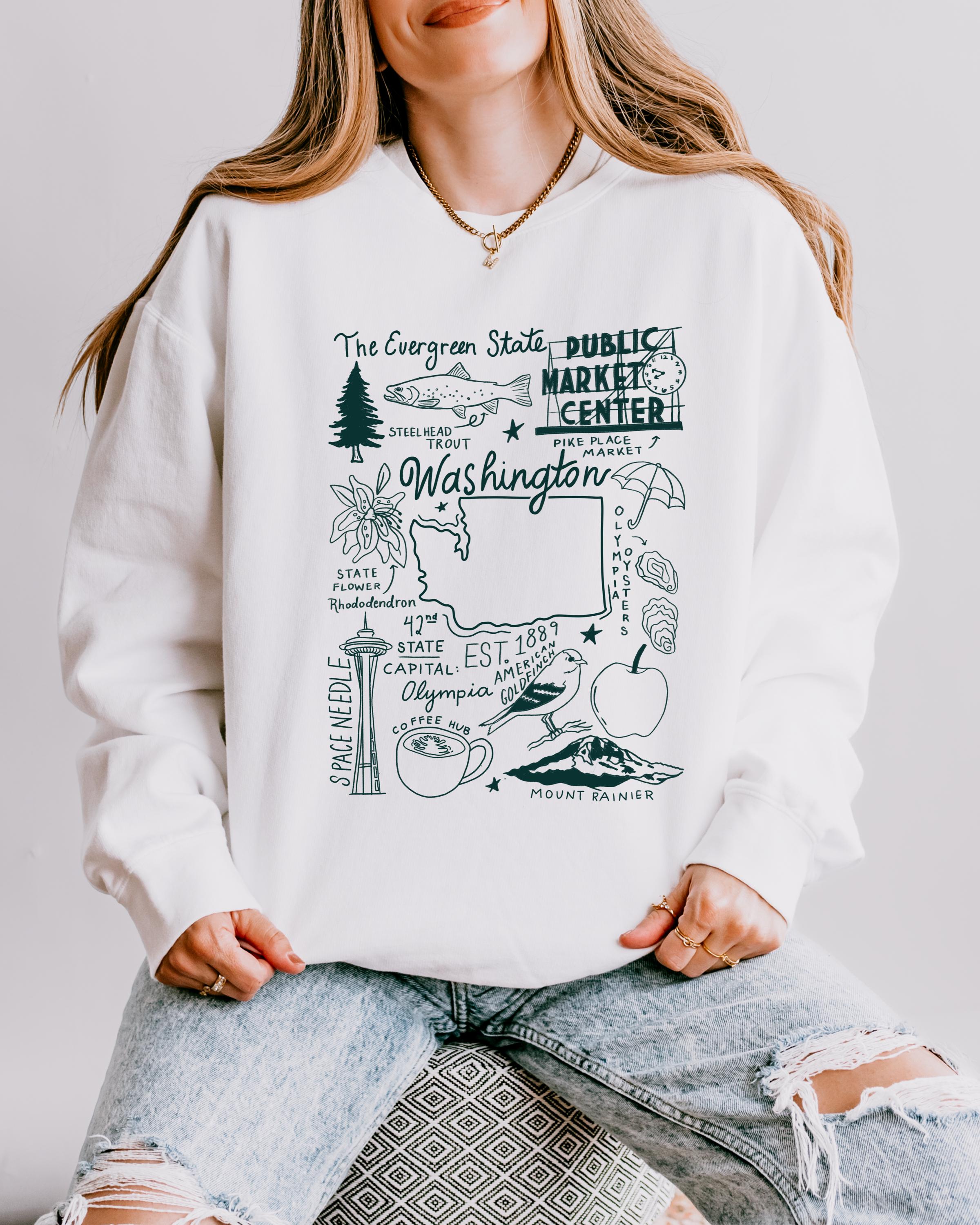 Washington State Comfort Colors Sweatshirt