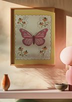 Set of 3 Whimsical Butterfly Prints – Unframed Wall Art