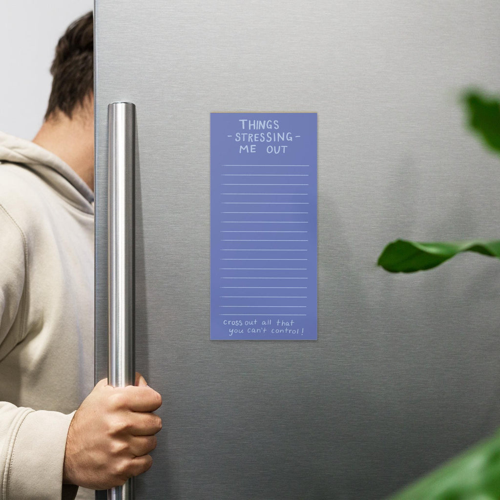 Things Stressing Me Out Magnetic Notepad • Funny Anxiety List Pad