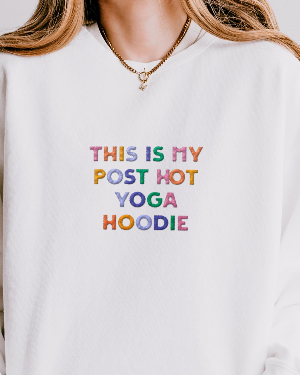 This Is My Post Hot Yoga Hoodie Cozy Embroidered Sweatshirt for Yoga Lovers | Wellness Gift for Her | Trendy Pilates & Gym