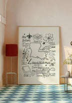 Louisiana State Art Print