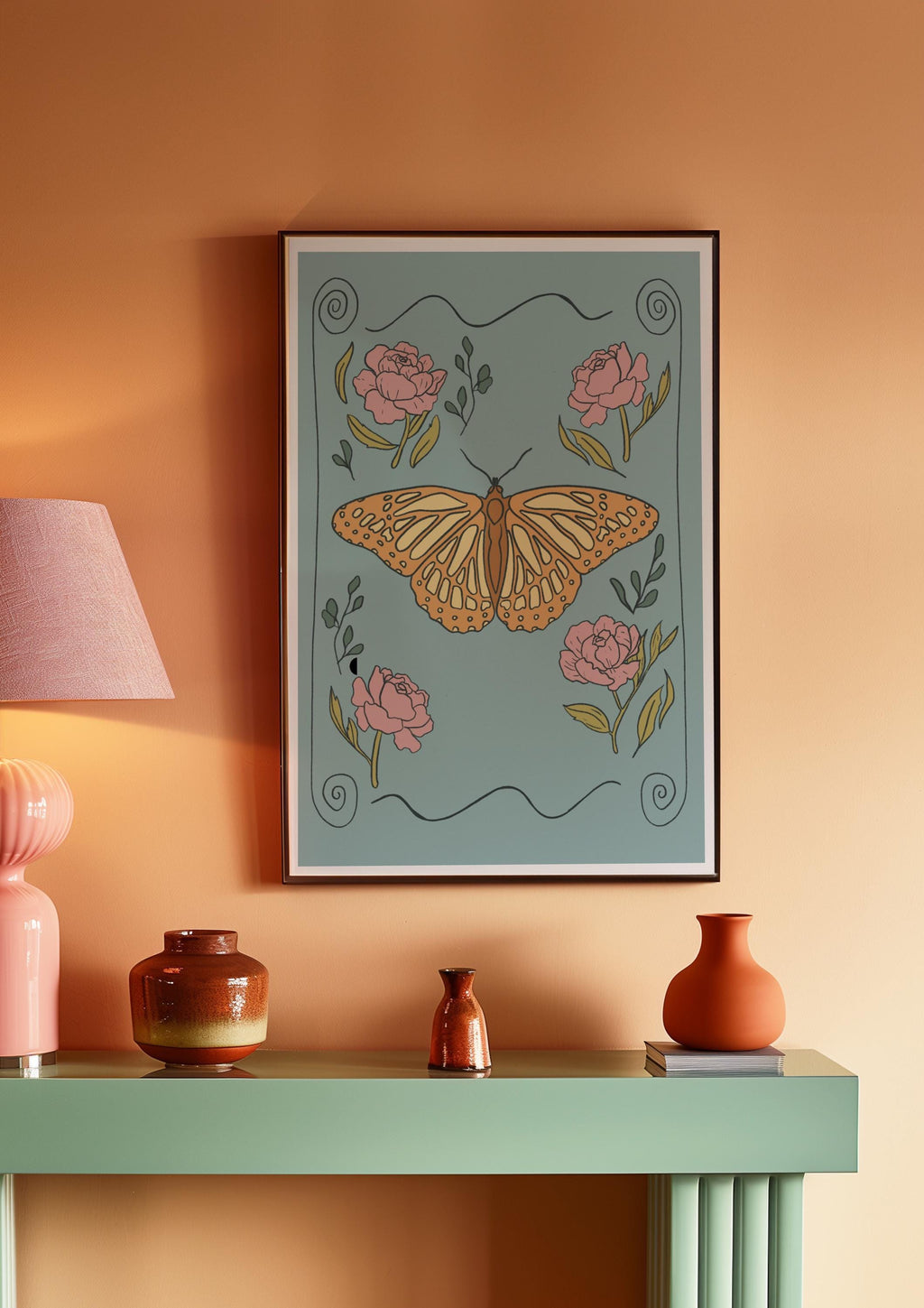 Set of 3 Whimsical Butterfly Prints – Unframed Wall Art