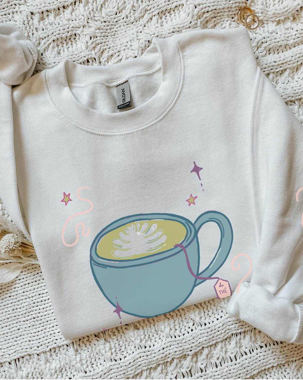I Am Half Girl and Half Tea Crewneck