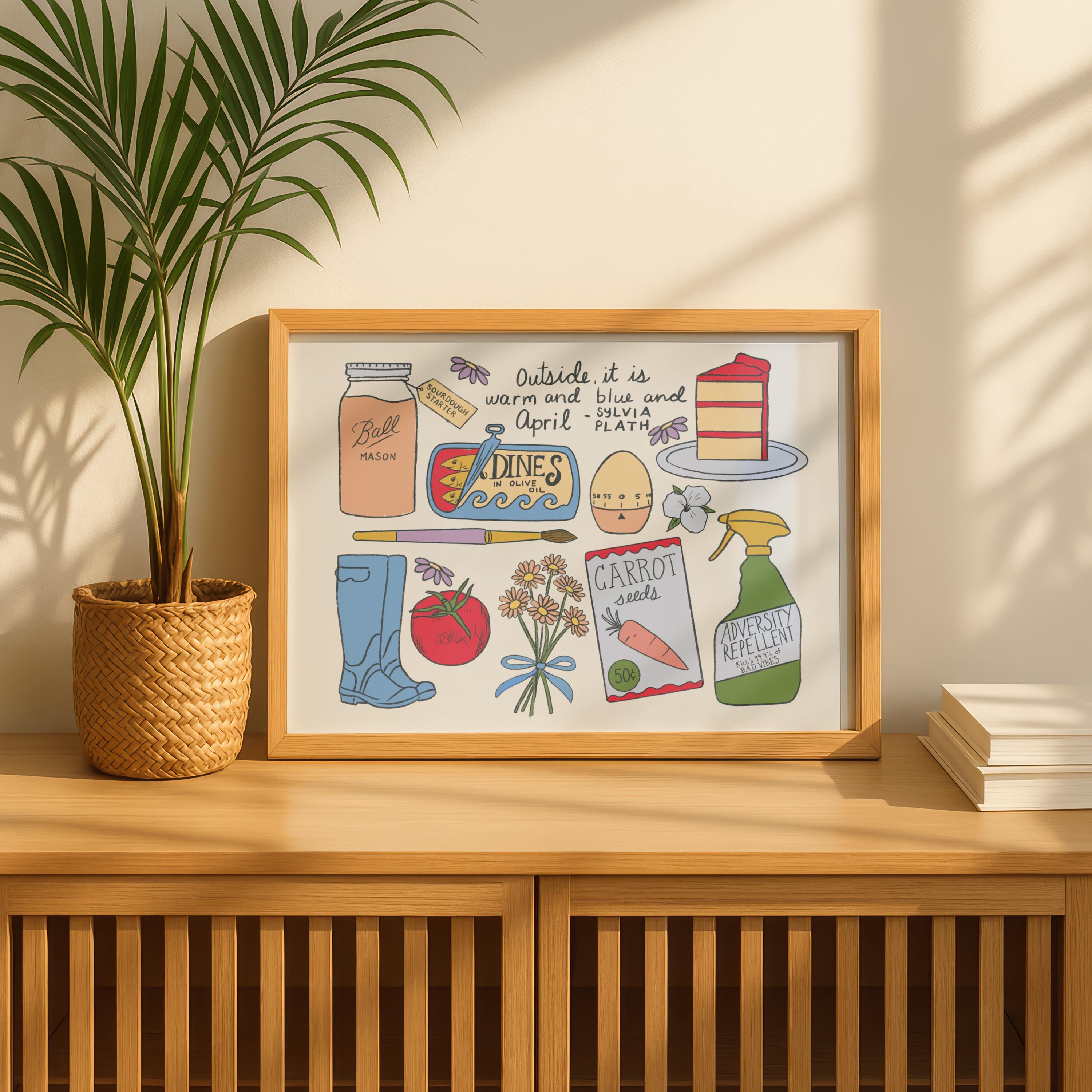 Whimsical April Art Print