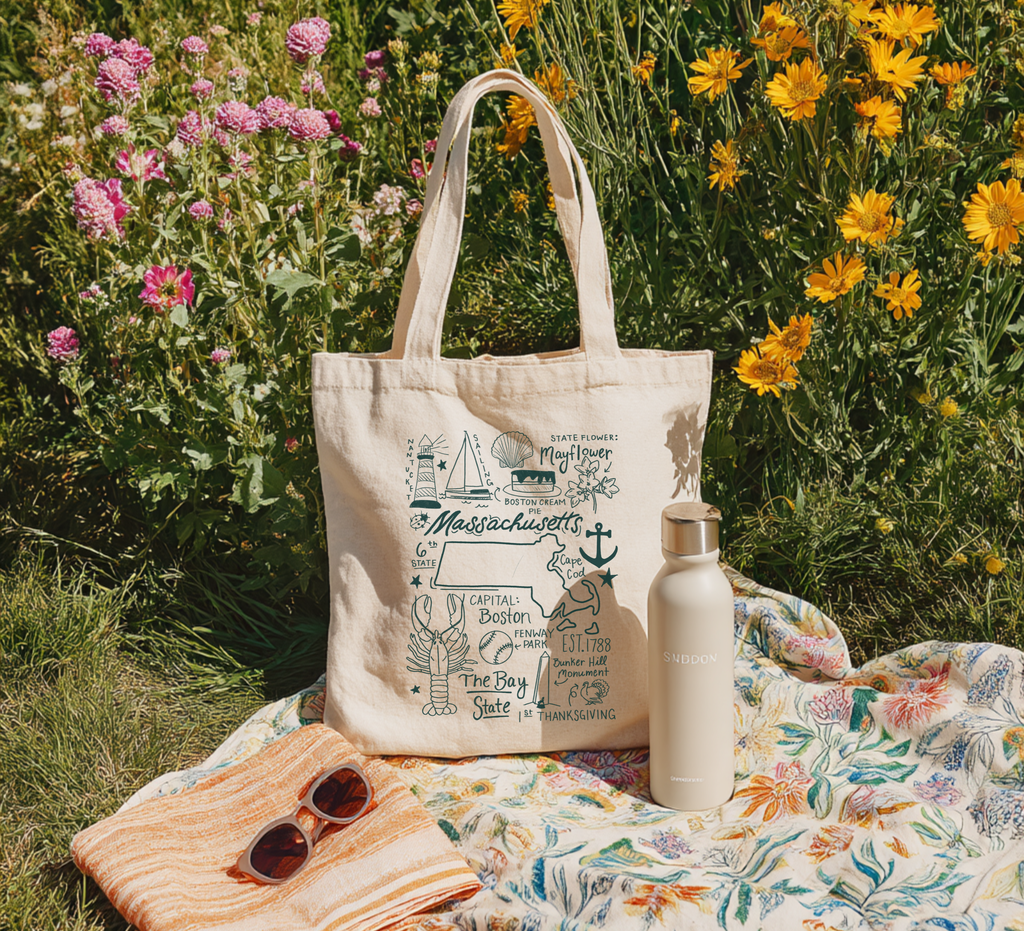 Massachusetts Tote Bag