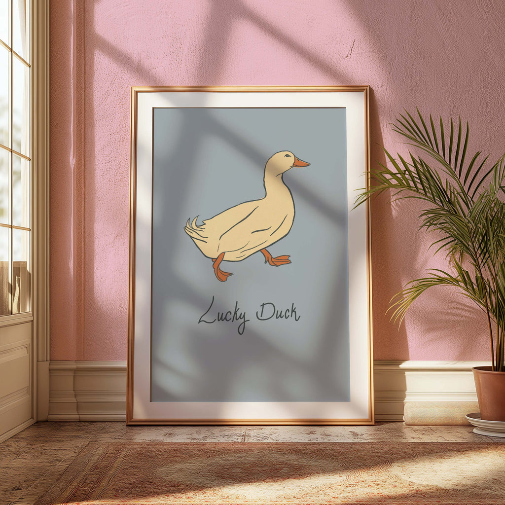 Lucky Duck Art Print