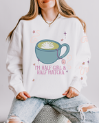 I Am Half Girl and Half Tea Crewneck