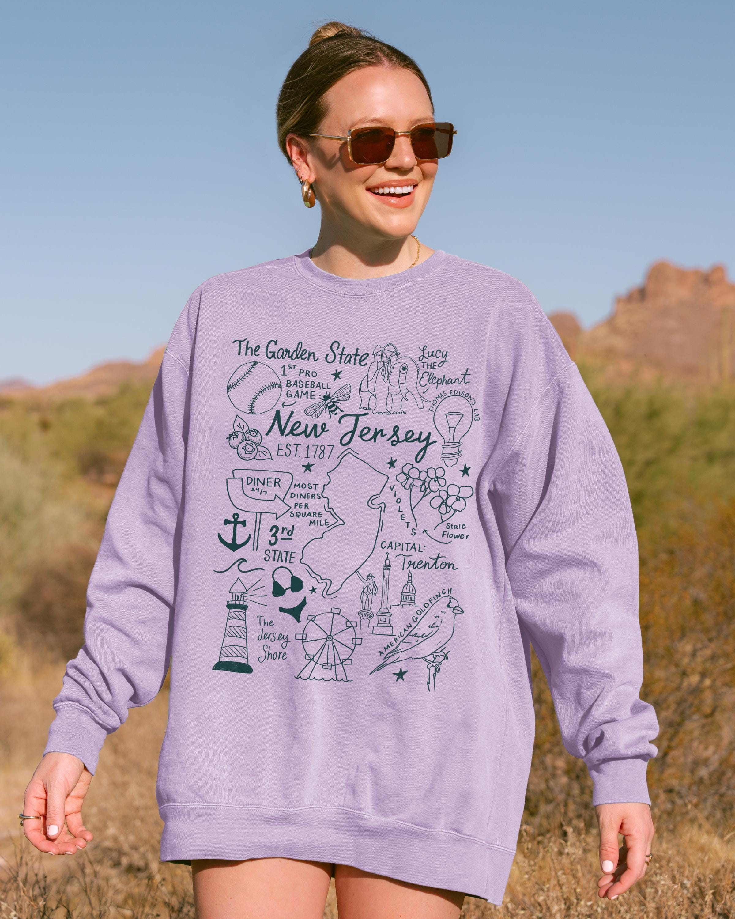 New Jersey Comfort Colors Sweatshirt