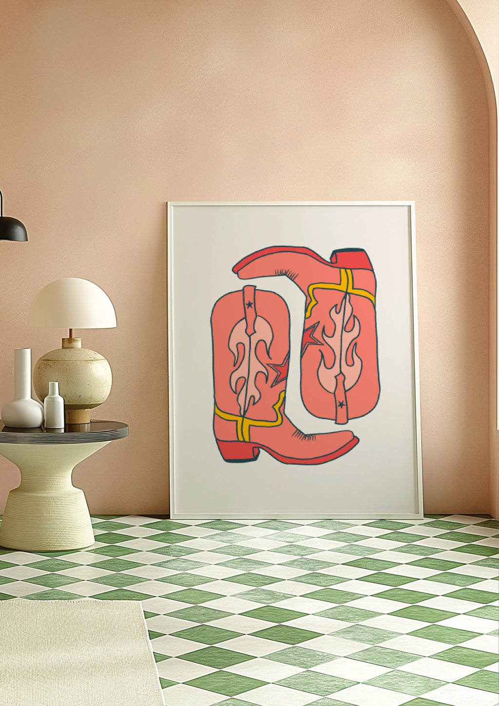 Cowgirl Boots Art Prints