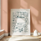 Montana State Art Print