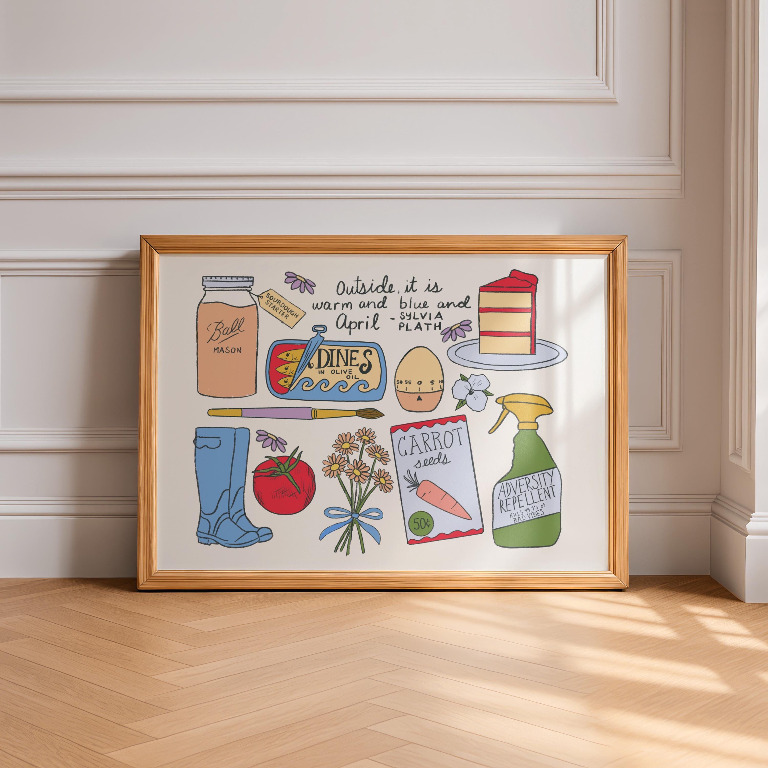 Whimsical April Art Print