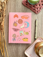 Whimsical Icons Collage Hardcover Journal