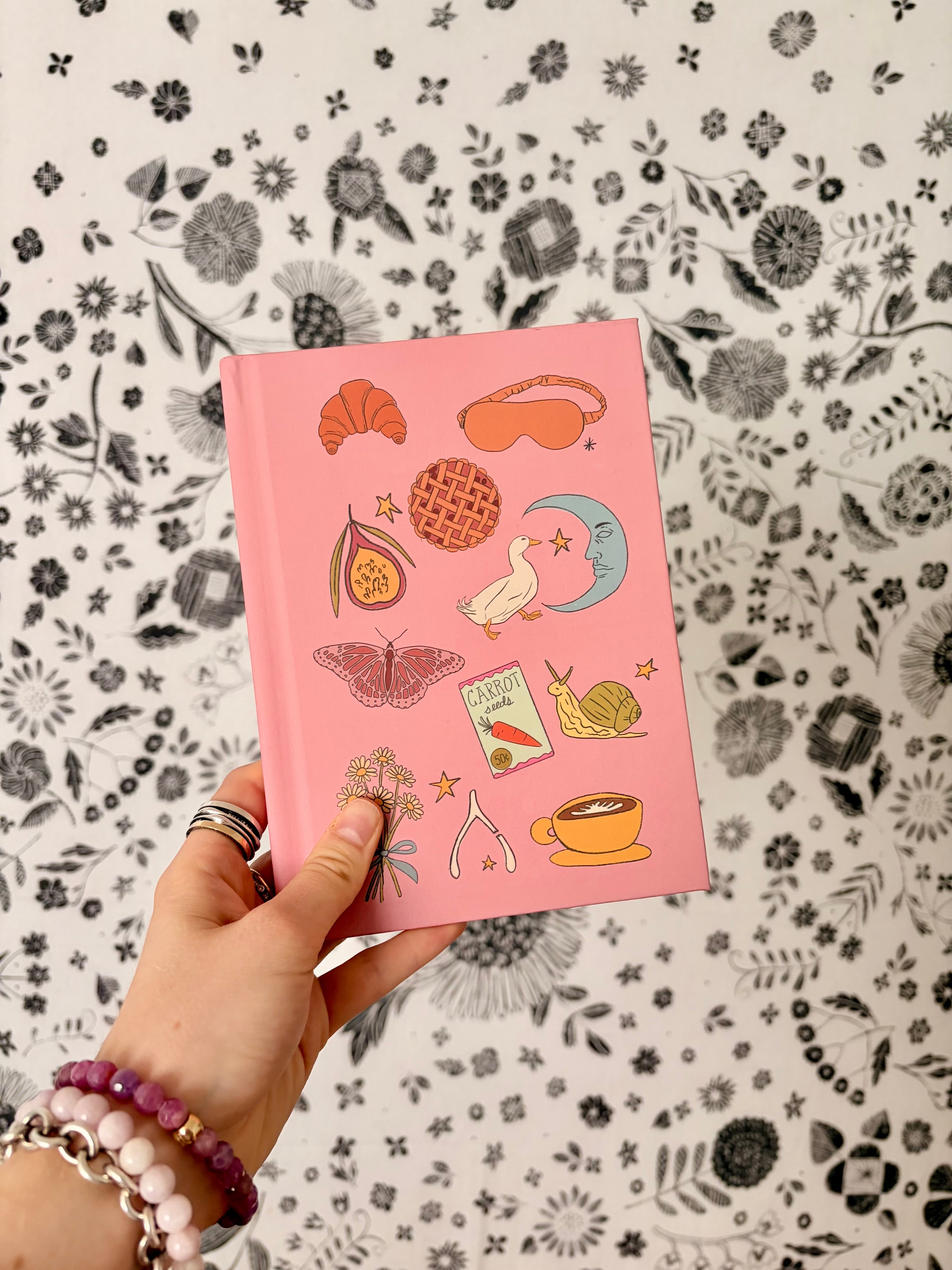 Whimsical Icons Collage Hardcover Journal