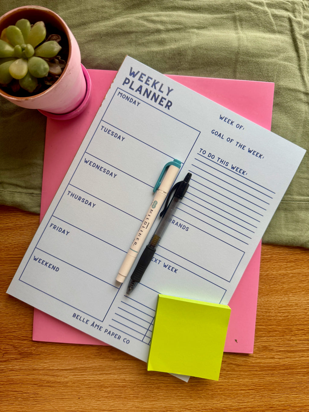 Weekly Planning Pad