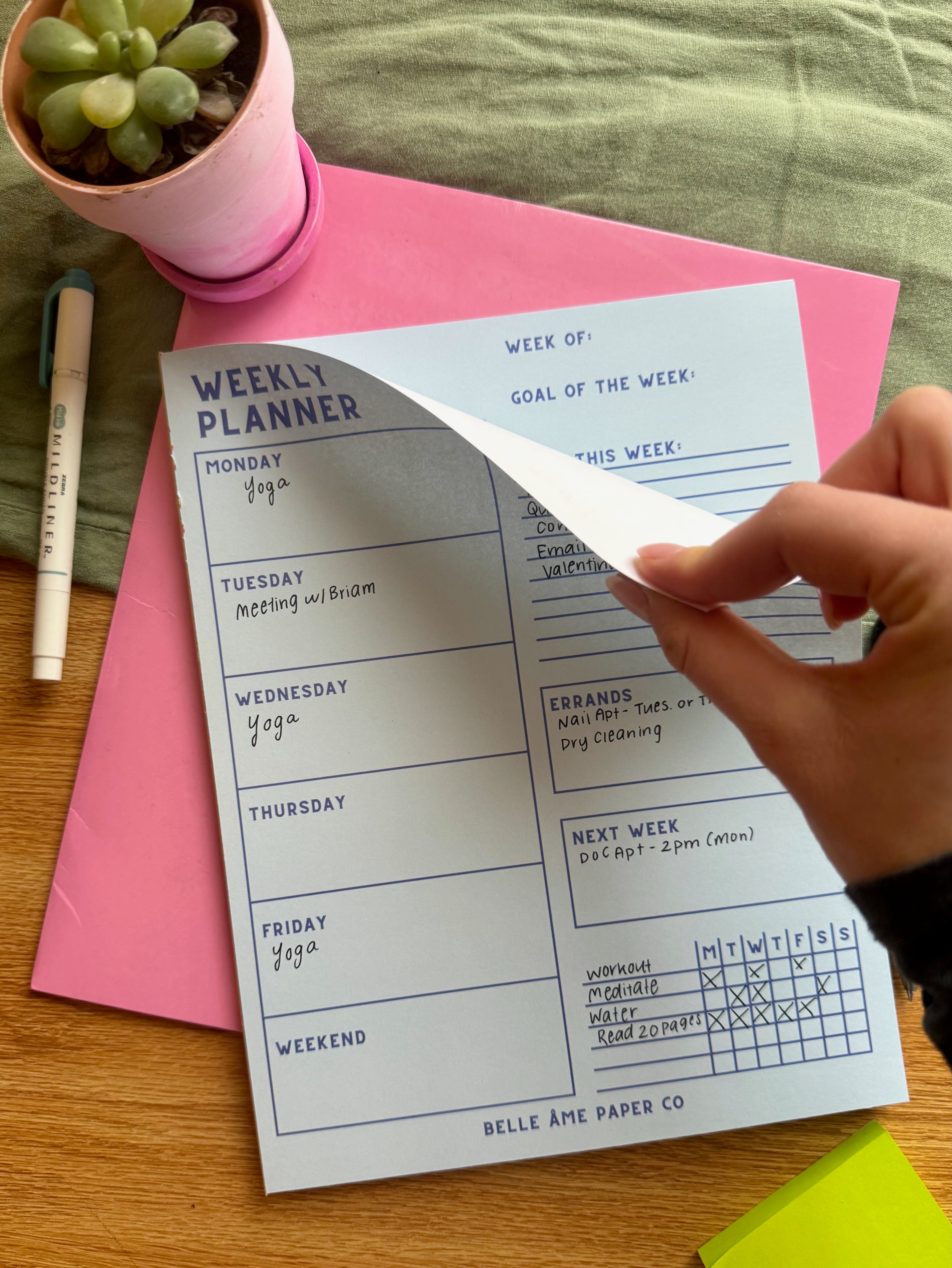 Weekly Planning Pad