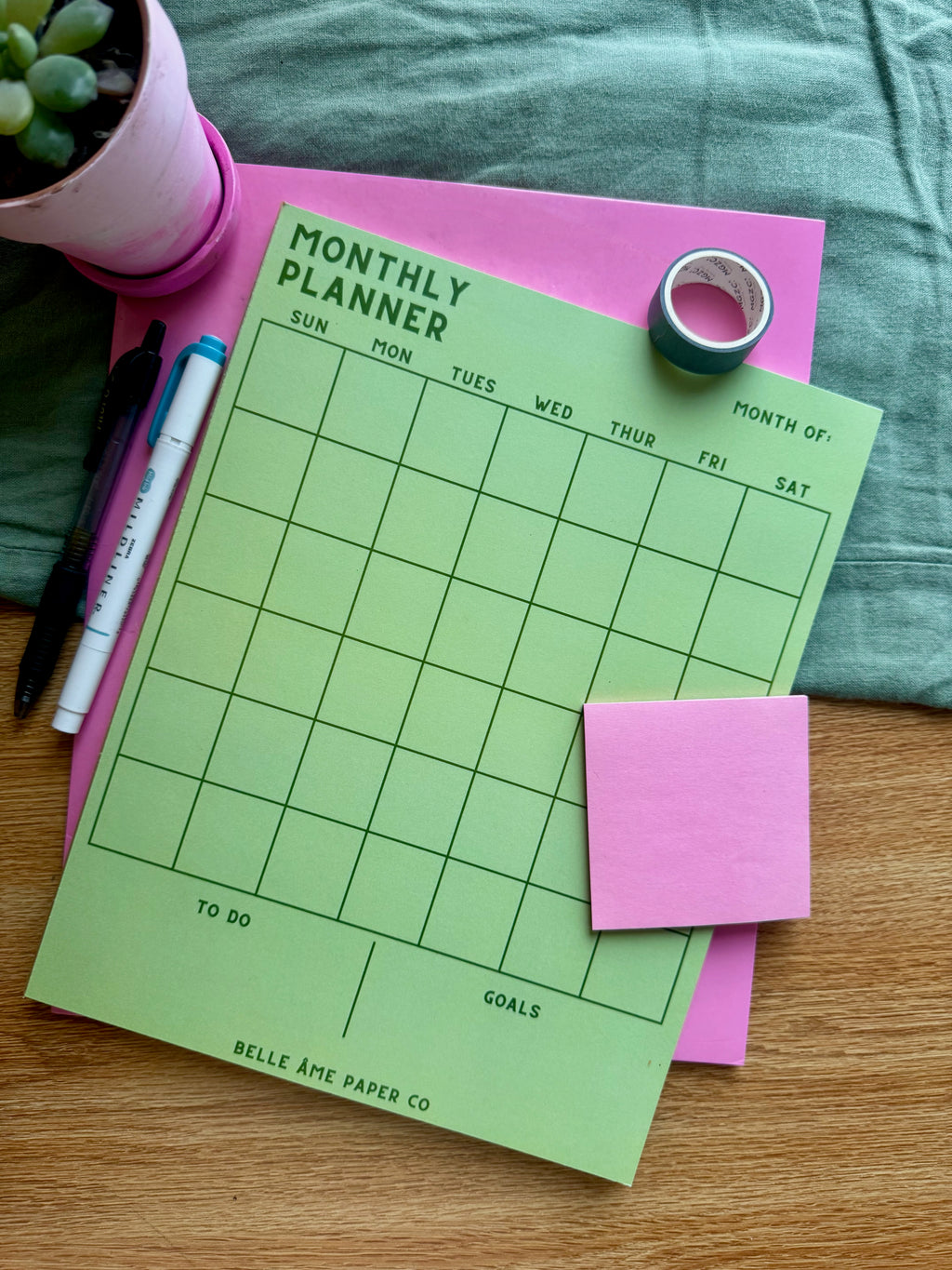 Monthly Planning Pad