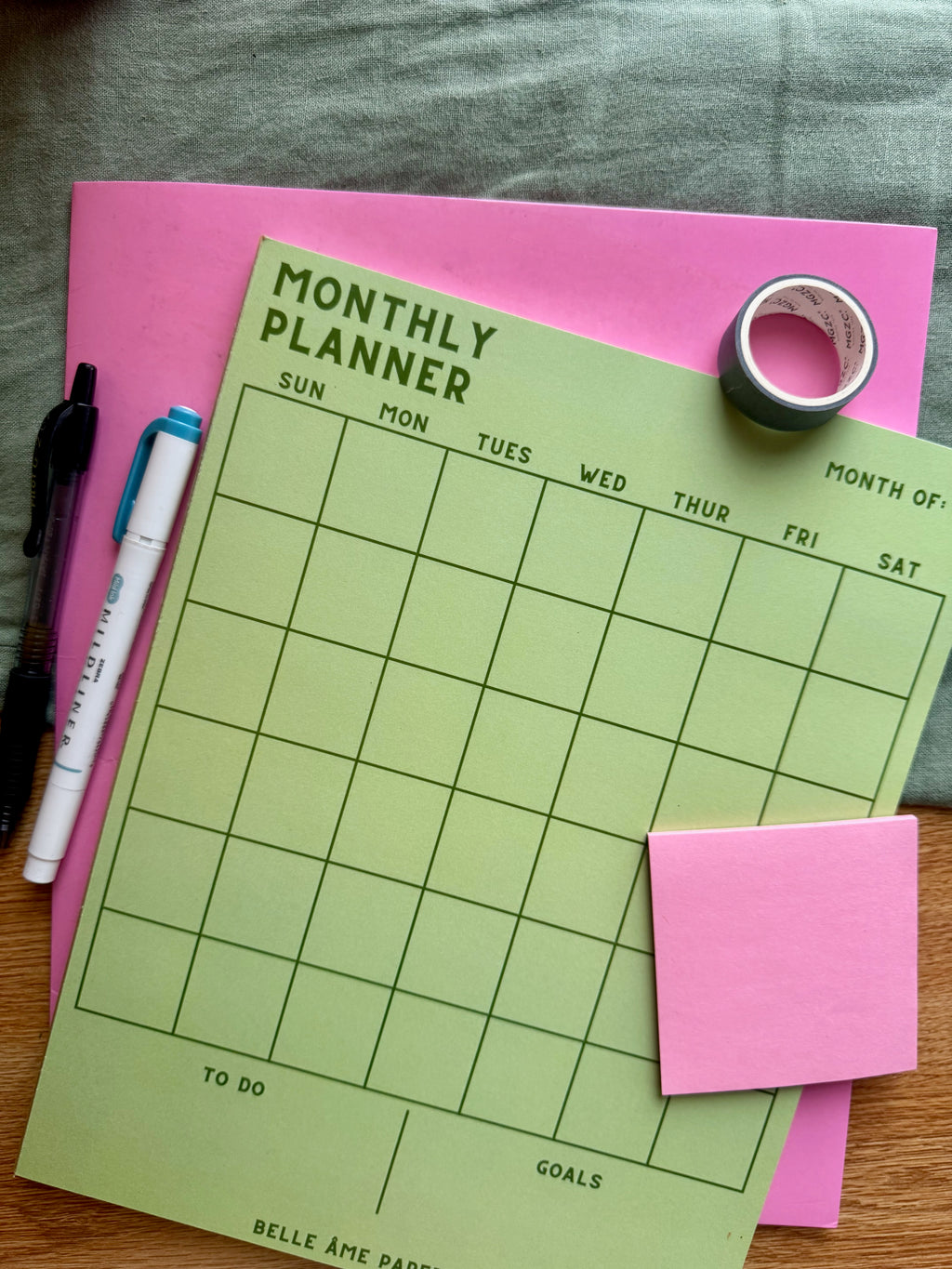 Monthly Planning Pad
