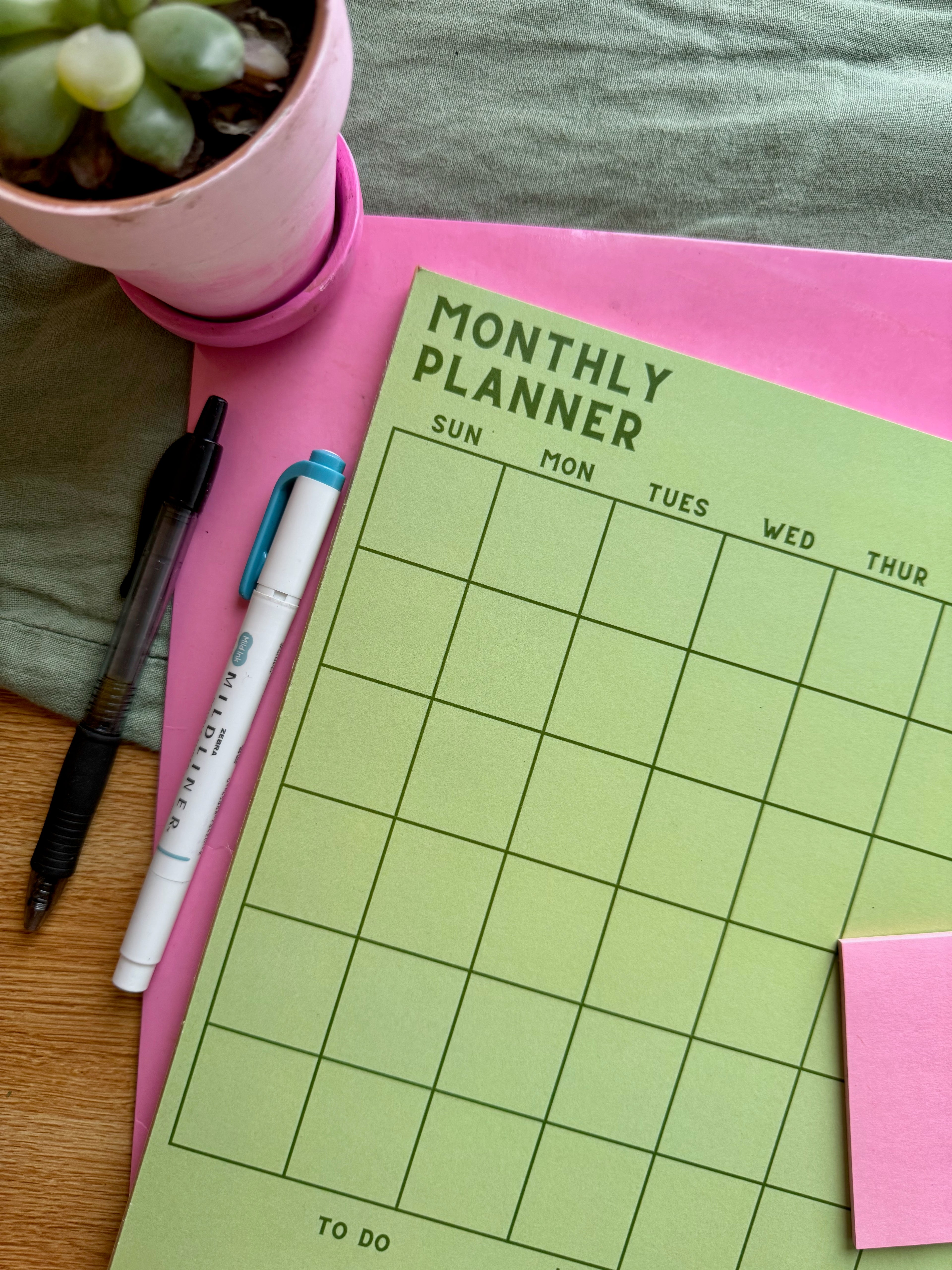 Monthly Planning Pad