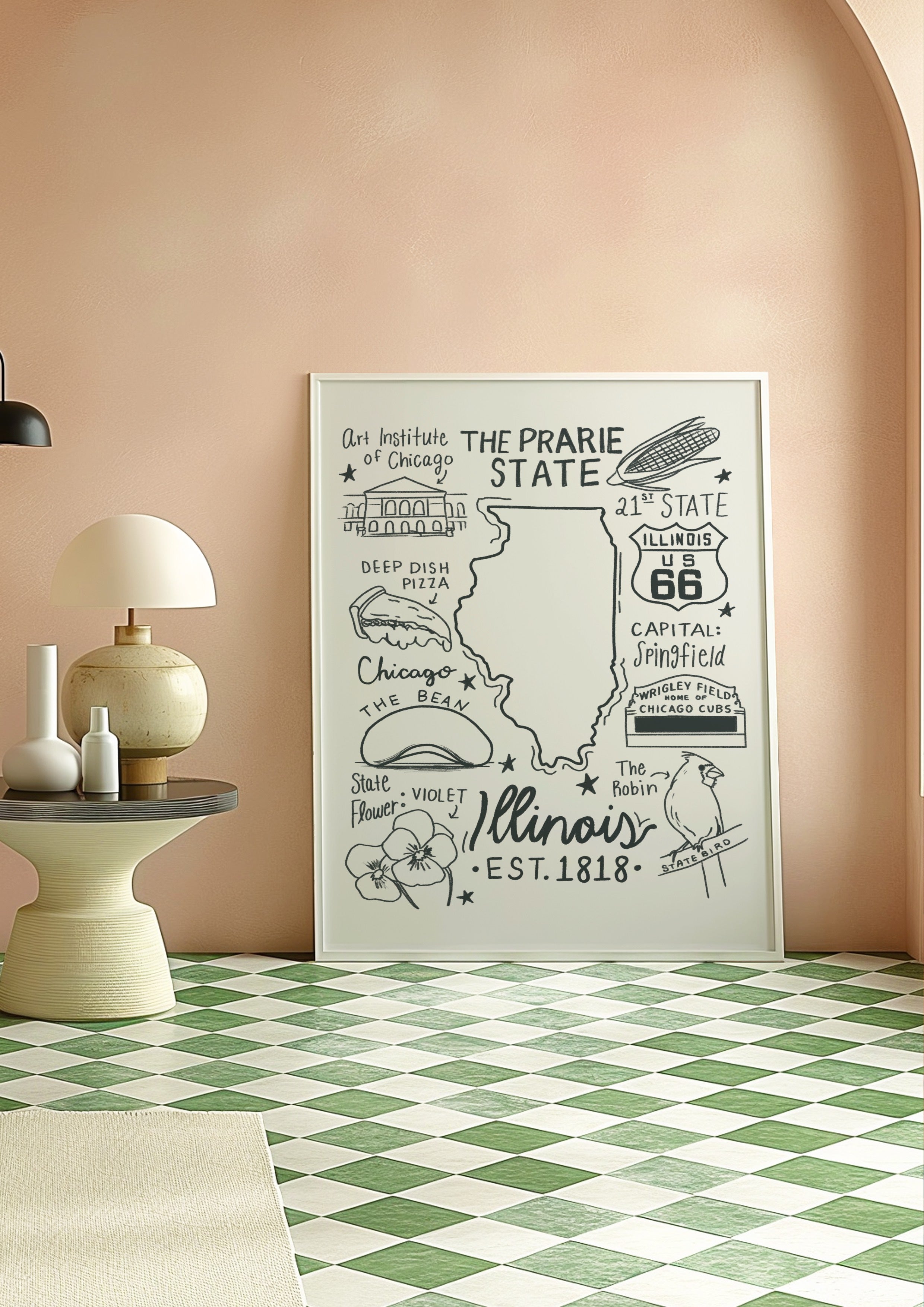 Illinois State Print