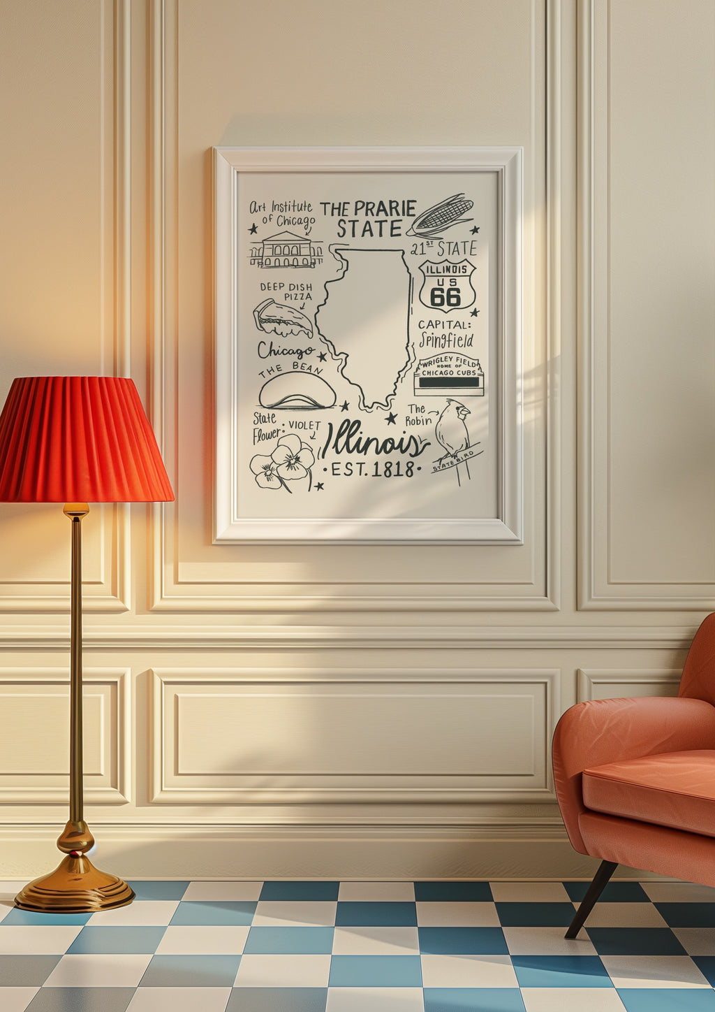 Illinois State Print