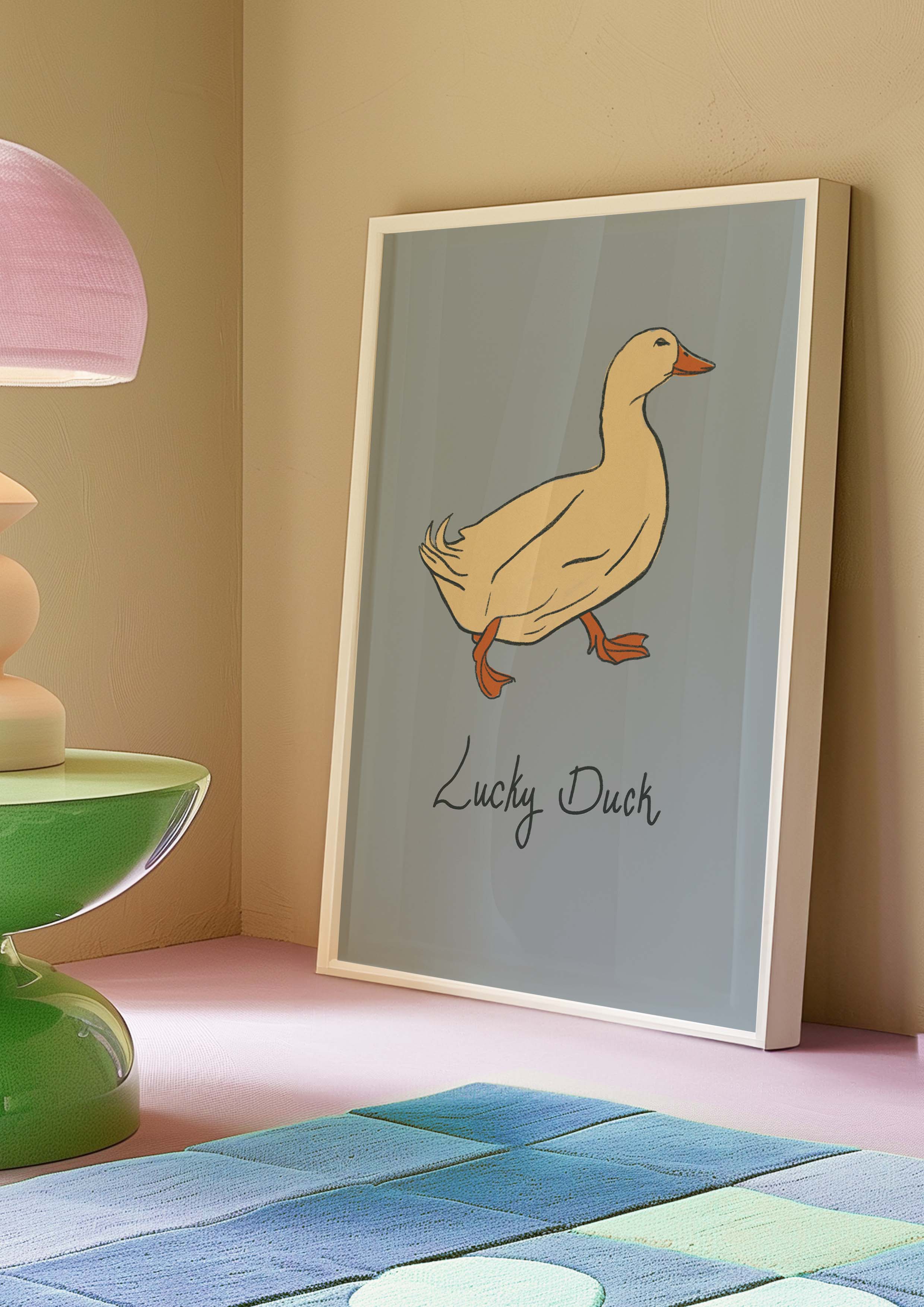 Lucky Duck Art Print