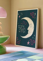 Celestial Moon Phases Art Print