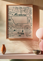 Montana State Art Print