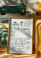 North Dakota Art Print