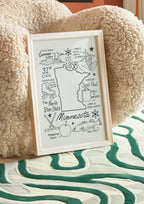 Minnesota State Art Print