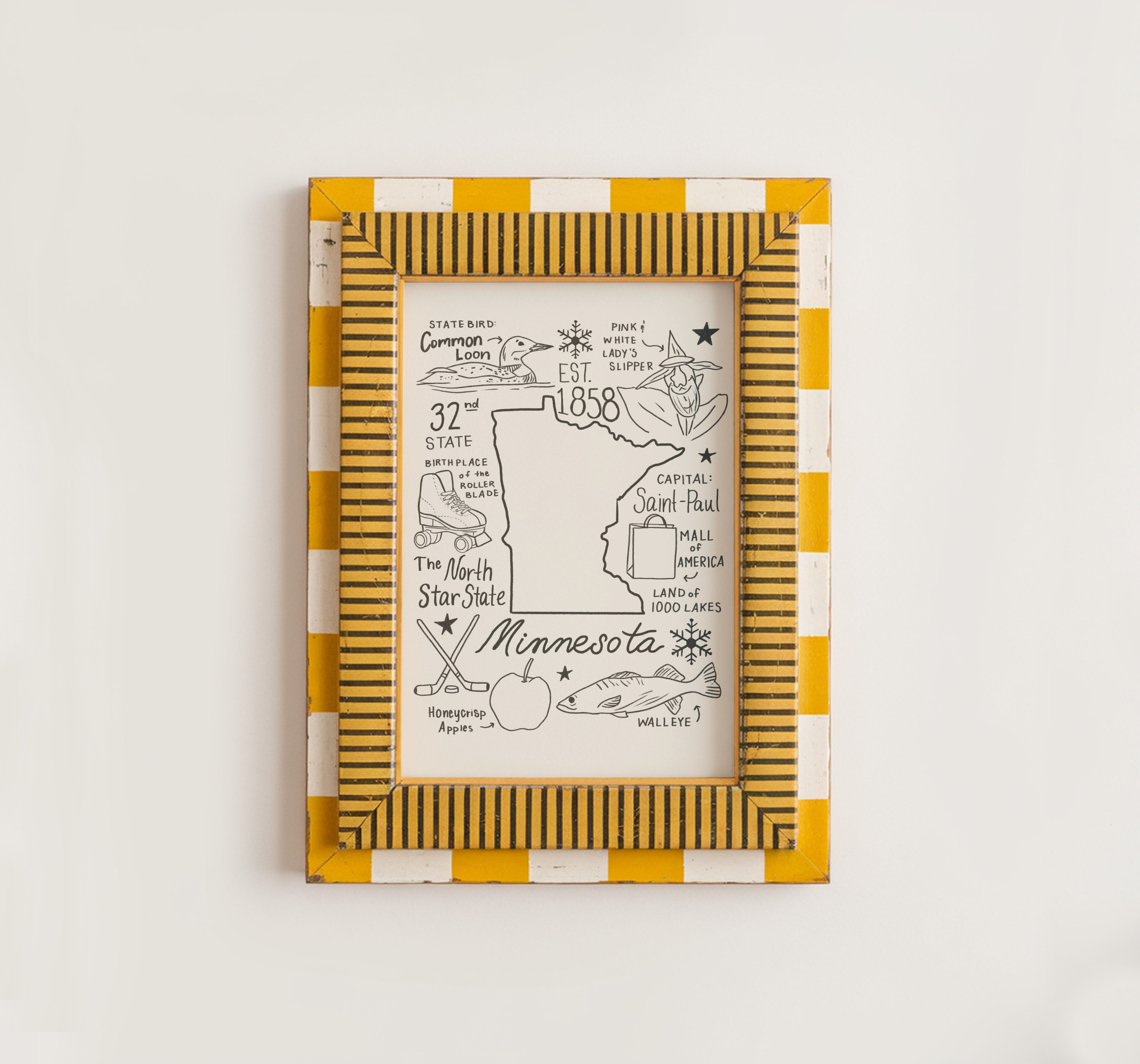 Minnesota State Art Print