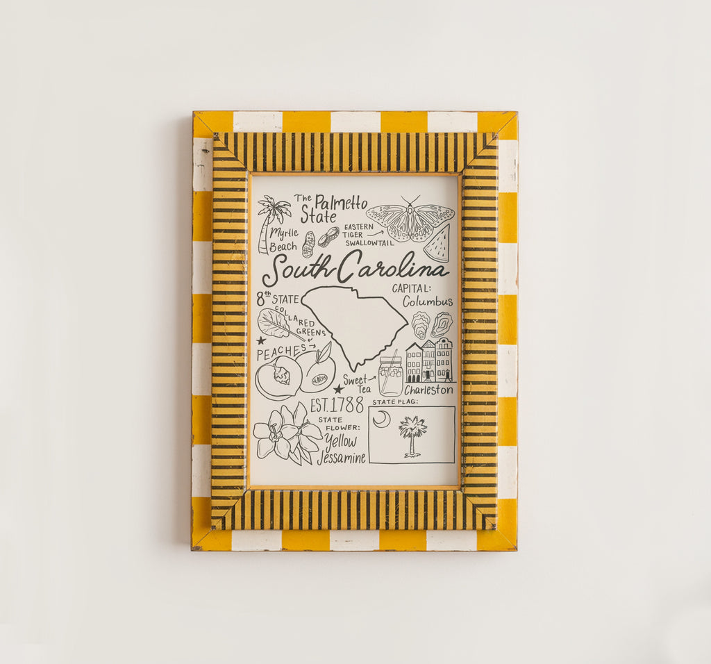 South Carolina State Art Print